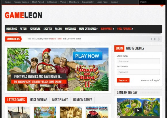 gameleon-theme-wp-site-game